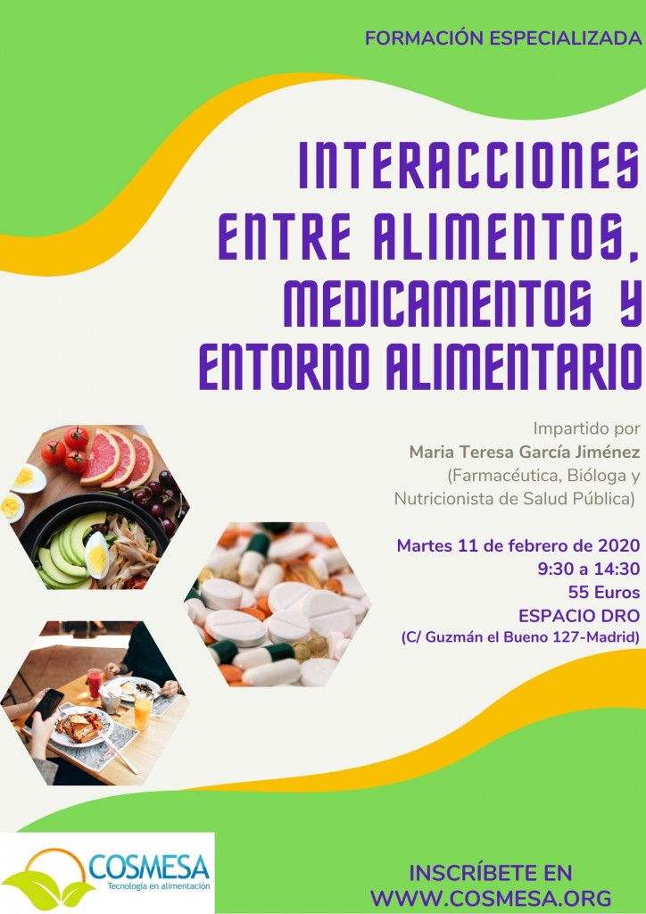 imagen Interacciones entre Alimentos, Medicamentos y Entorno Alimentario